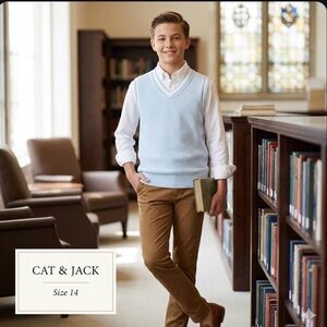 NWT Cat & Jack Kids Sweater Vest - Size XL (14)